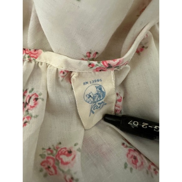 Vintage‎ Cottagecore Floral Dress Sleeveless Lace Trimmed Nightgown Sun Dress - Picture 8 of 9